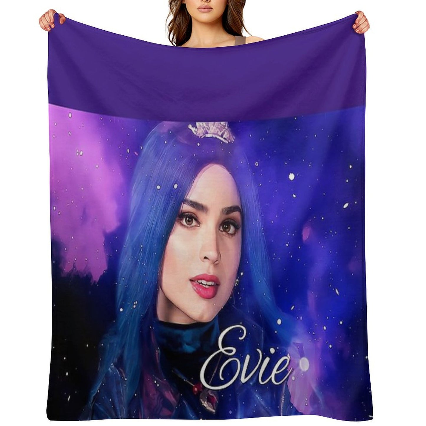 Evie Blue Princess - Descendants 3 Throw Blanket
