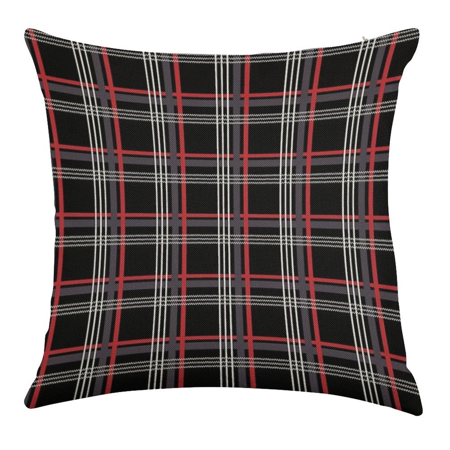 GTi Tartan Linen Throw Pillow Cover
