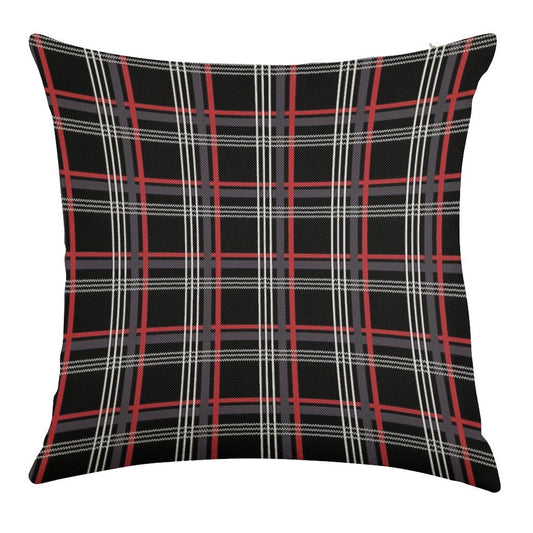 GTi Tartan Linen Throw Pillow Cover
