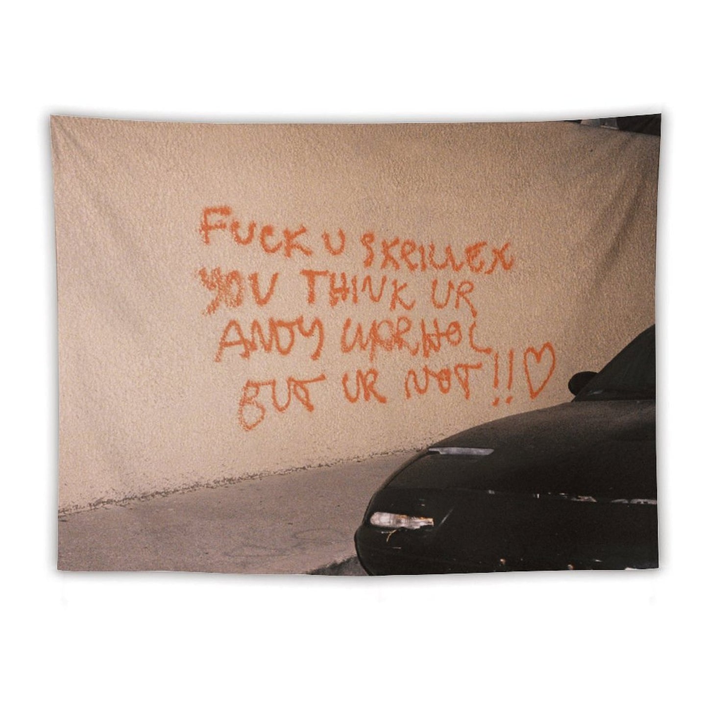 FCK U SKRILLEX YOU THINK UR ANDY WARHOL BUT UR NOT!! ˂3 Tapestry