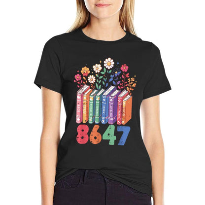 Resist 8647 Books Love Peace Protest Anti Women Girls  Eco-friendly Material T-Shirt