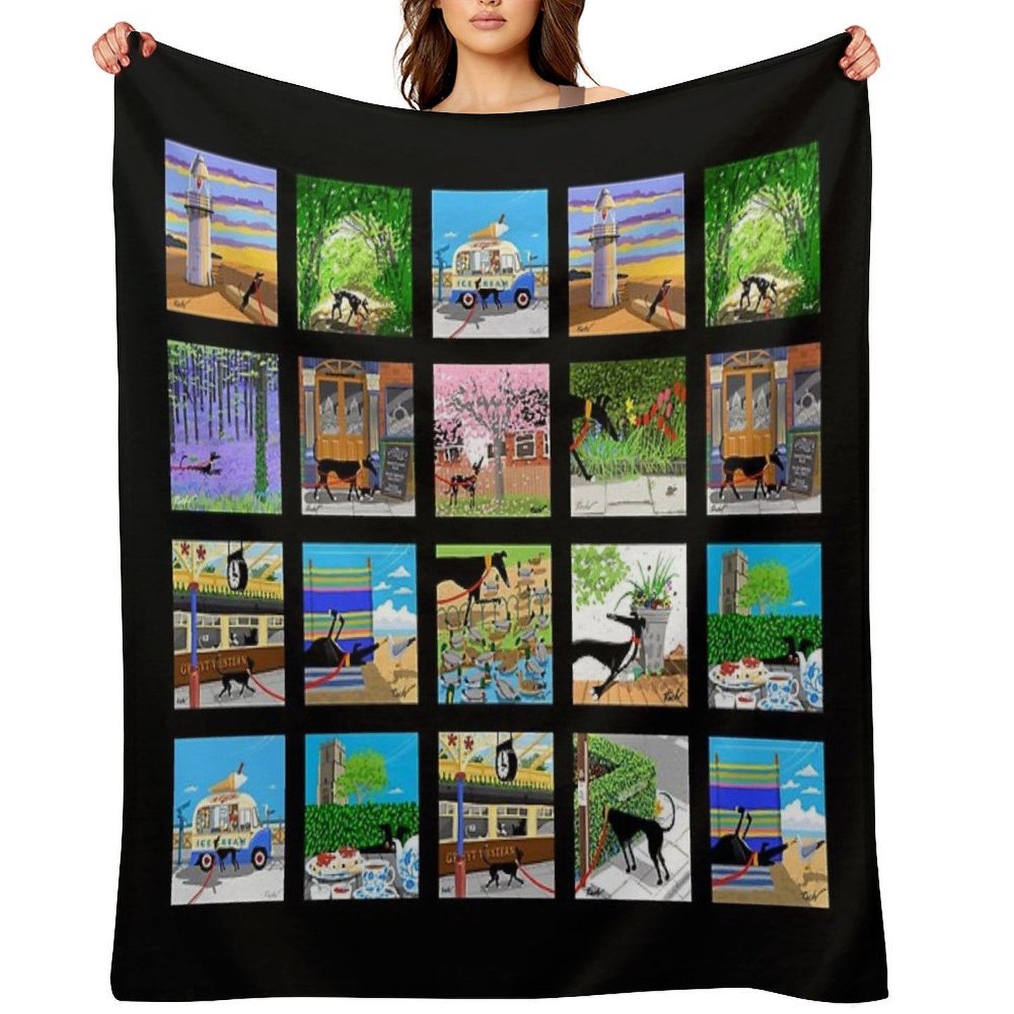 The Lockdown Doodles Set 1 Throw Blanket