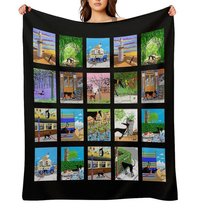 The Lockdown Doodles Set 1 Throw Blanket