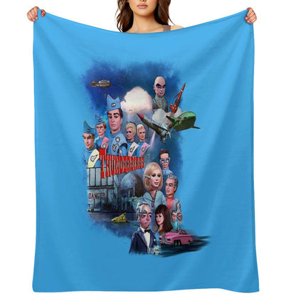 Thunderbirds Drawing 1 Throw Blanket