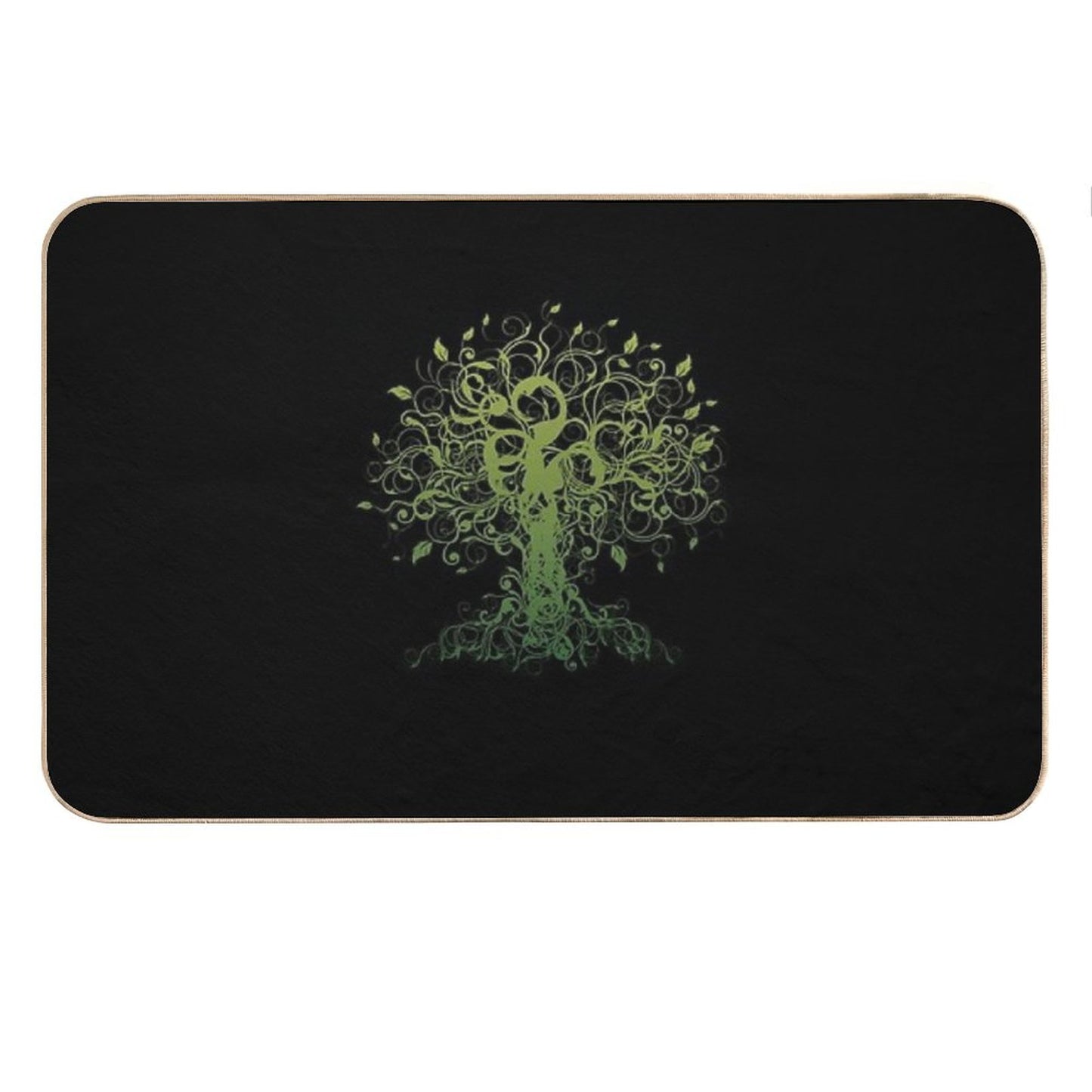 Meditate, Meditation, Spiritual Tree Yoga Bath Mat