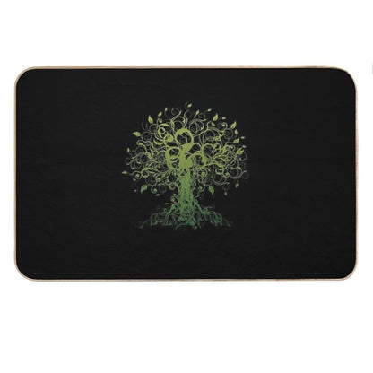 Meditate, Meditation, Spiritual Tree Yoga Bath Mat