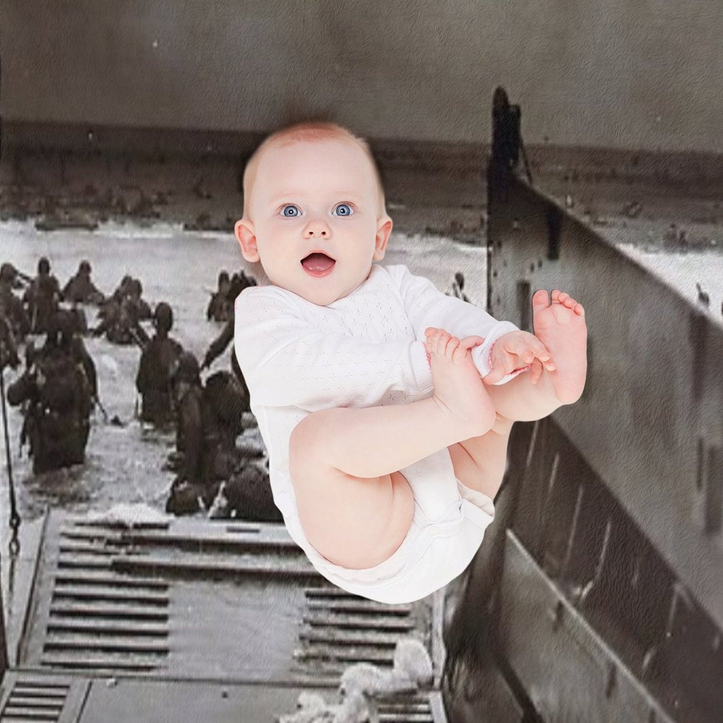 Taxis to Hell And Back World War II Normandy Beach June 6 1944 Throw Blanket