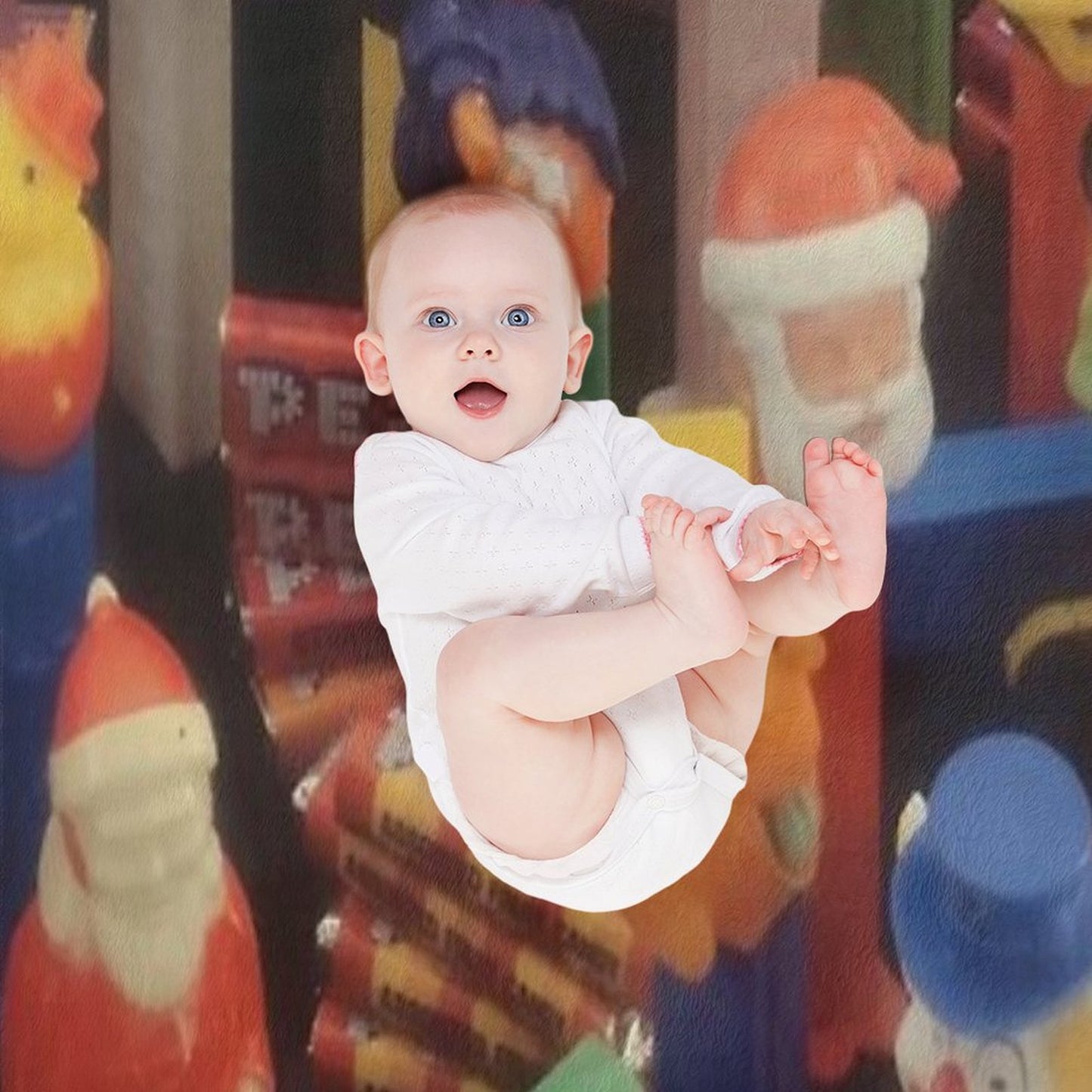 Pez Candy Throw Blanket