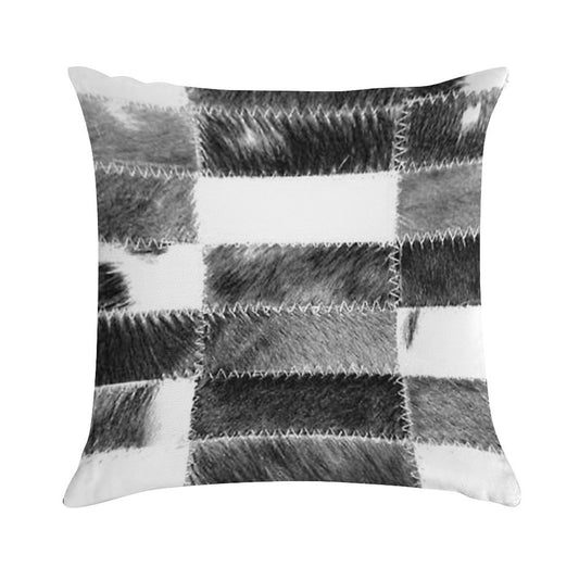 Patchwork Cowhide Rug Soft Home Decor Throw Pillow