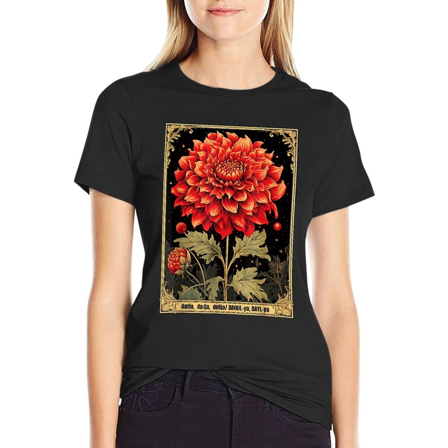 Vintage Dahlias T-Shirt