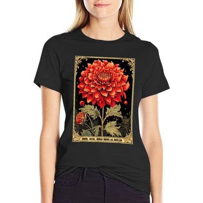 Vintage Dahlias T-Shirt