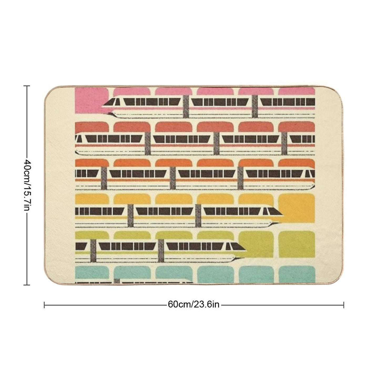 Retro WDW Monorail Bath Mat