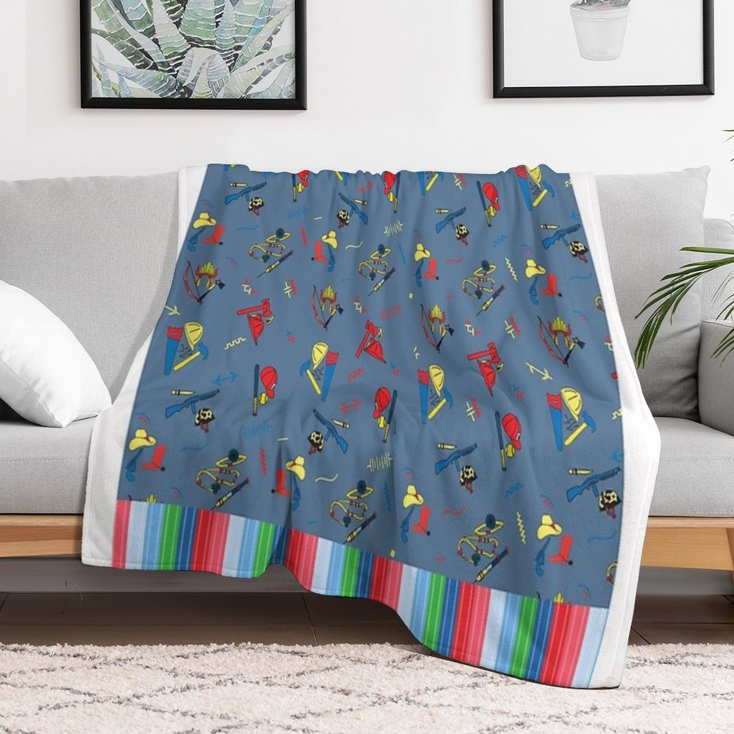 Good Guys Child's Play Chucky - Killer Doll - Pattern Throw Blanket