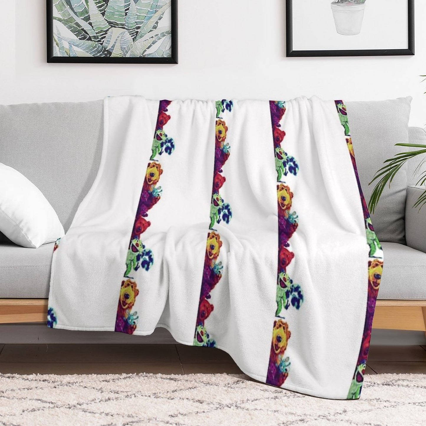 Bear In The Big Blue House - Bear And Friends Throw Blanket