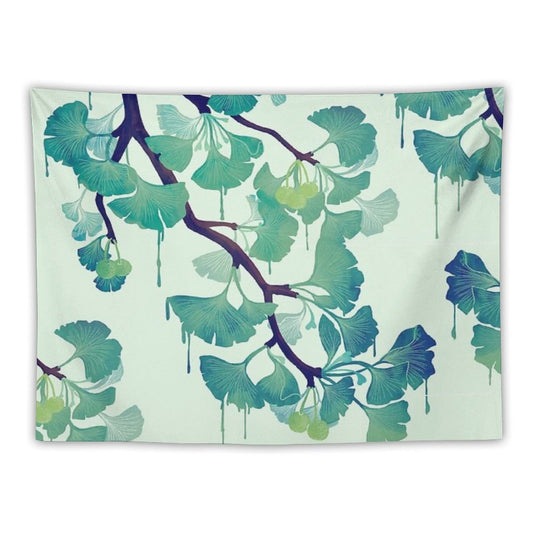 O Ginkgo (in Green) Tapestry