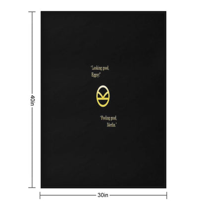 Kingsman Eggsy  Merlin Throw Blanket