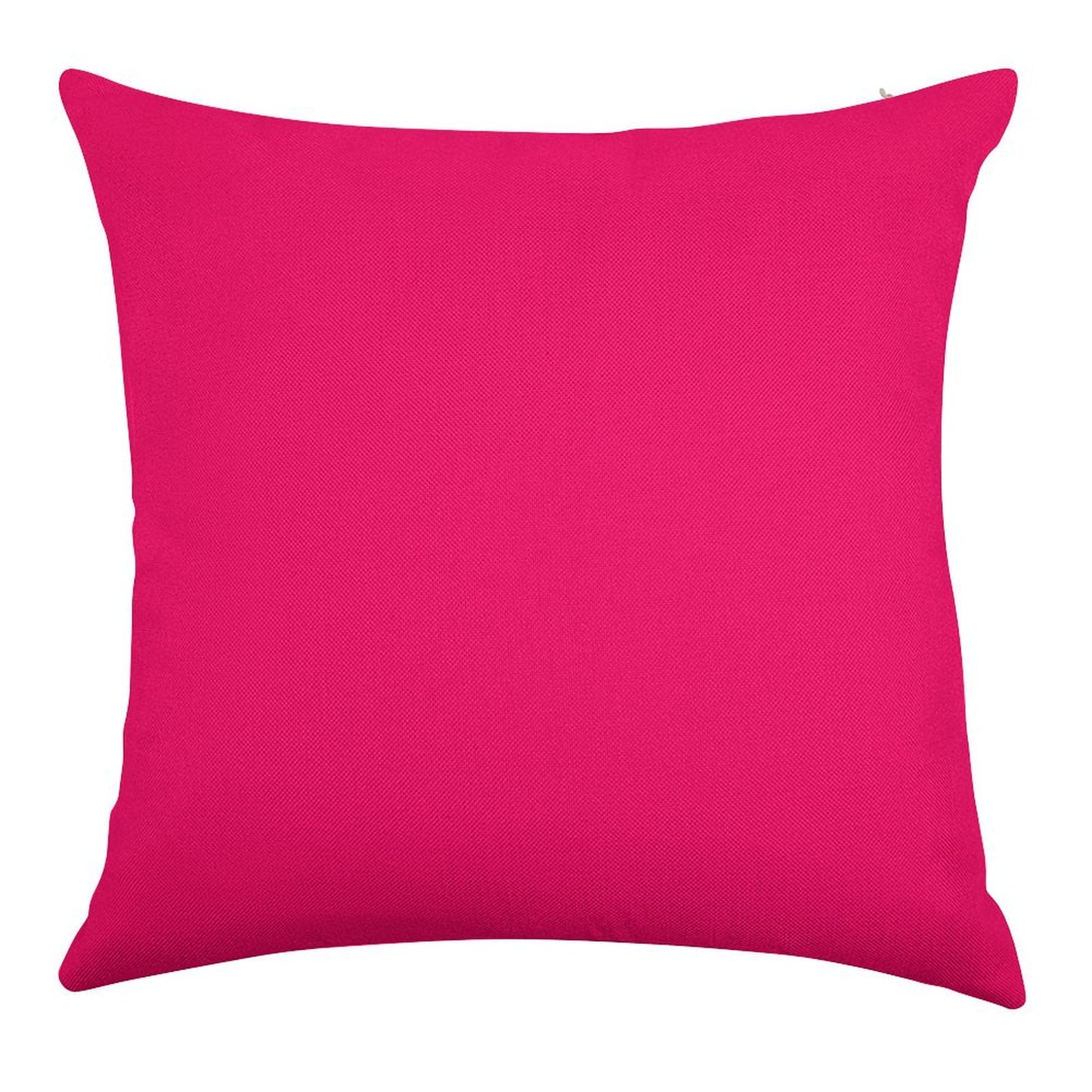 Super Bright Fluorescent Pink Neon Linen Throw Pillow Cover