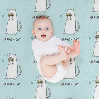 Harmonicat Throw Blanket