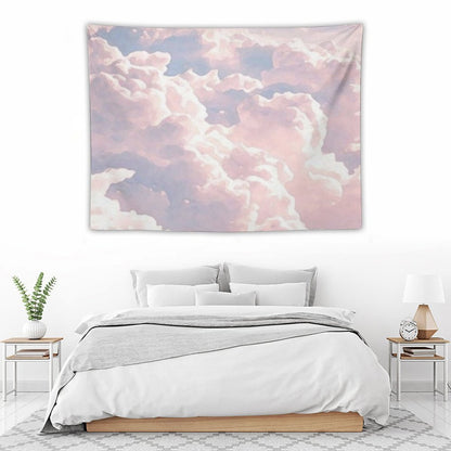 Pink Clouds Painting Tapestry