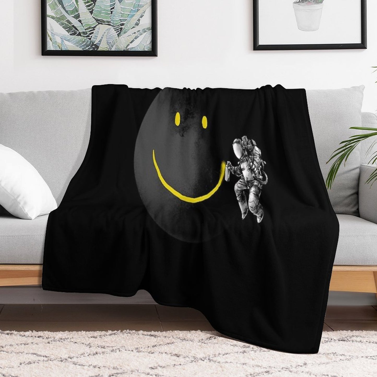 Make A Smile Throw Blanket