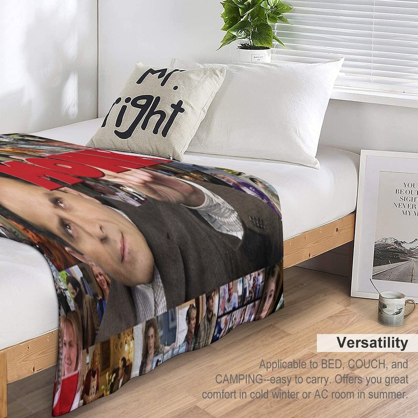 Adrian Monk Collage Throw Blanket