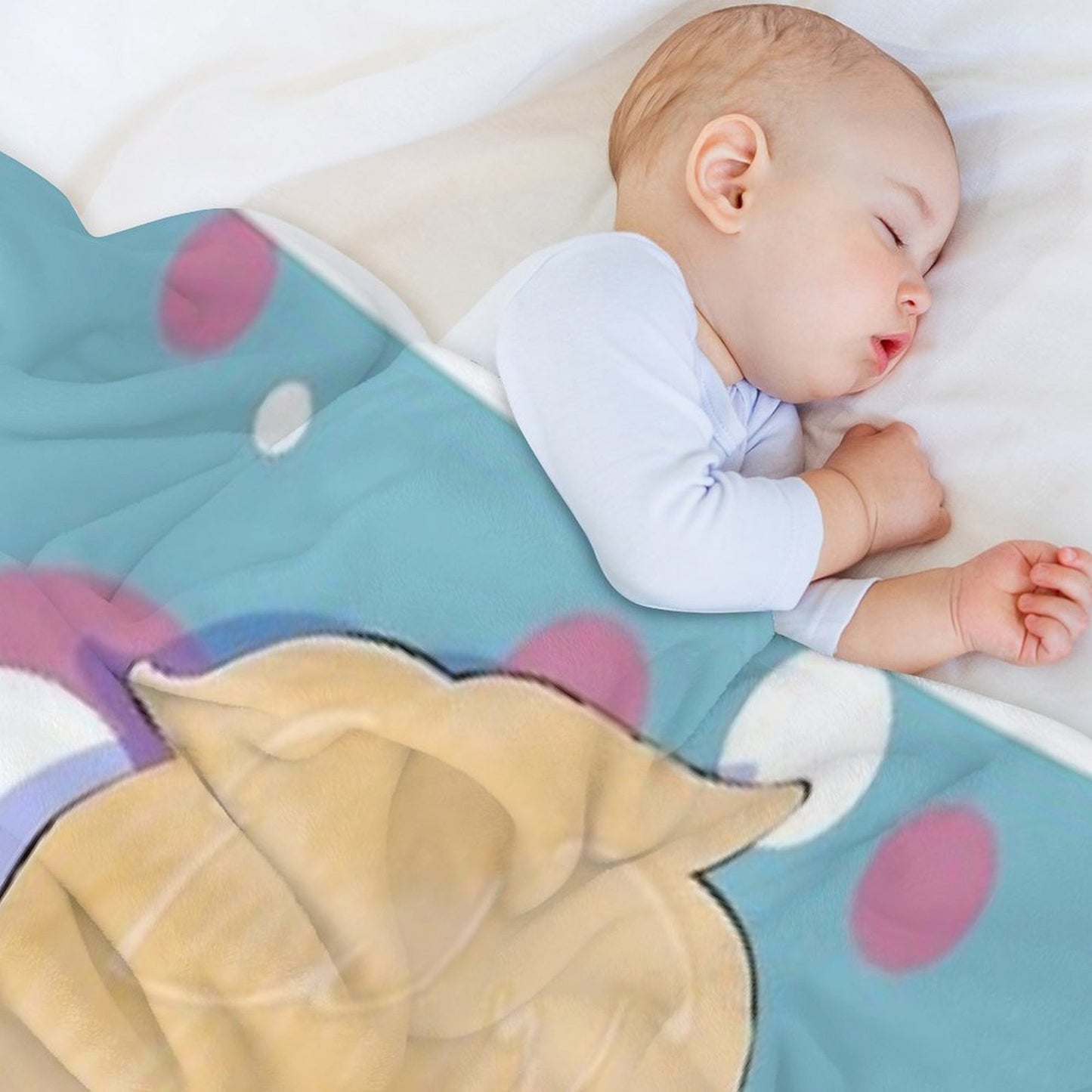 Peaceful Angel Boy Throw Blanket