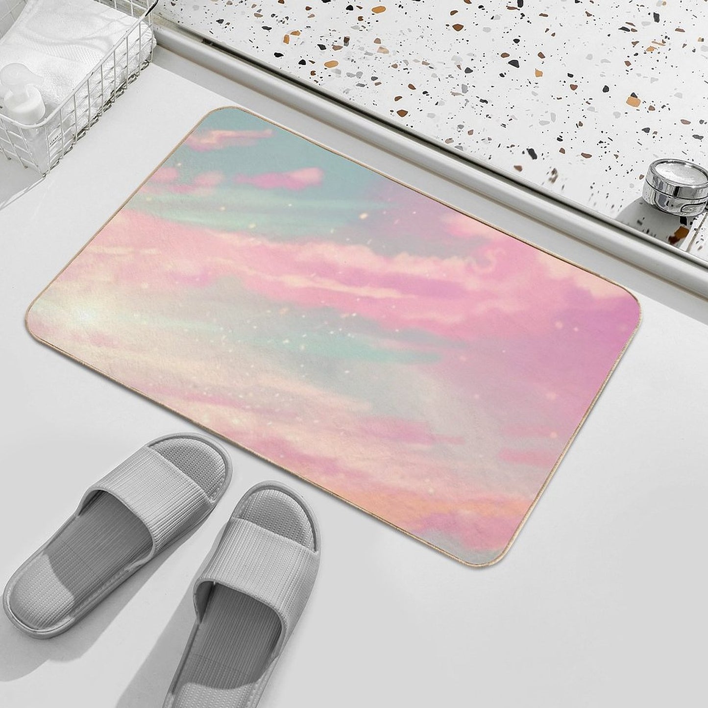 Dreamy Clouds Bath Mat