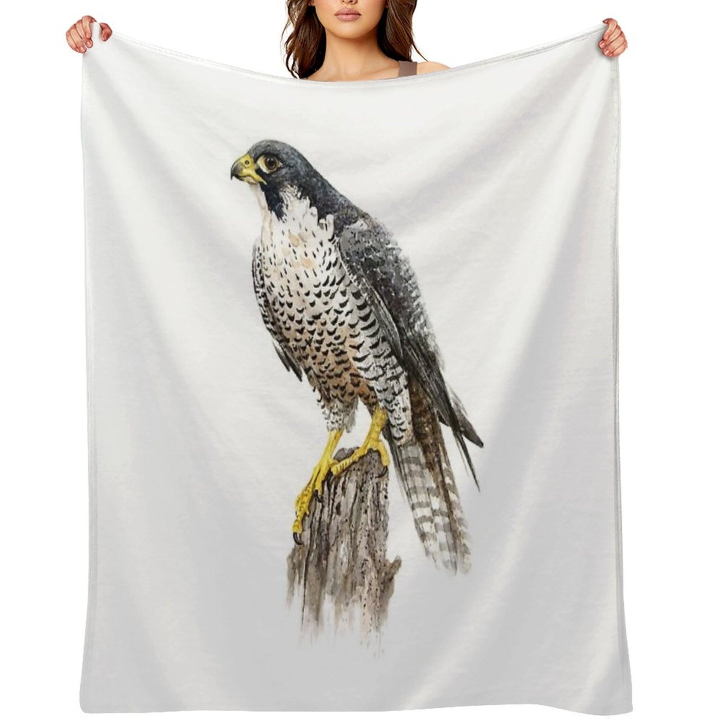 Peregrine Falcon #2 Throw Blanket
