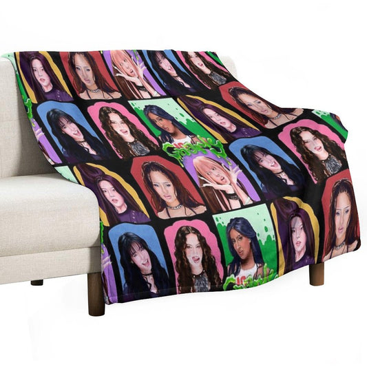 Katseye Gnarly Art Throw Blanket