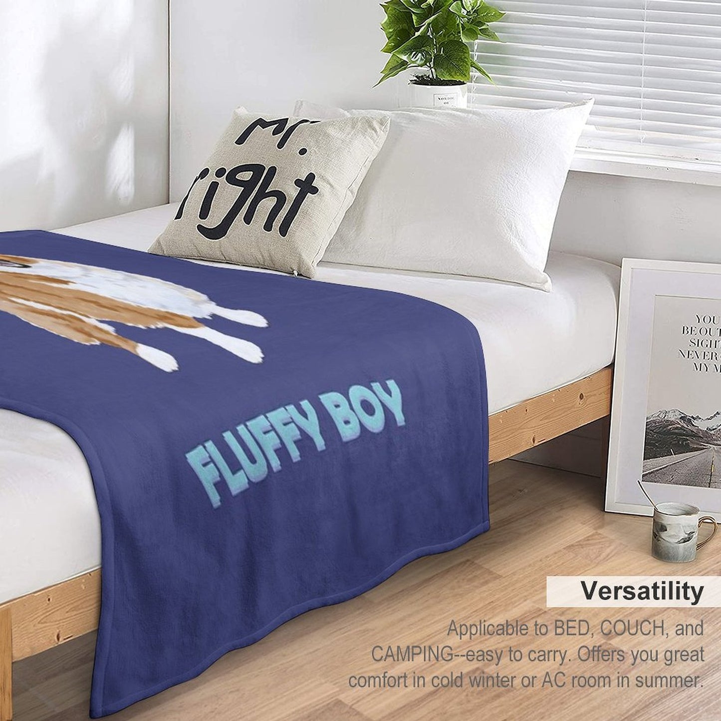 Fluffy Boy Throw Blanket