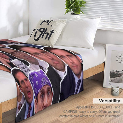 Michael Scott - The Office Collage Throw Blanket