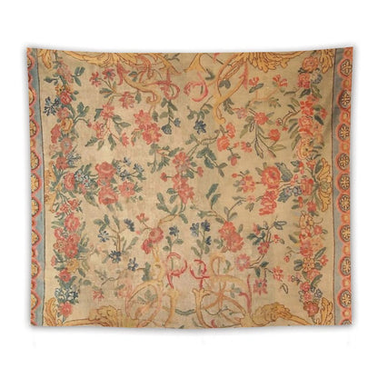 Antique French Savonnerie Rug Print Tapestry