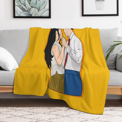 Claire And Oliver Dance - Maybe Happy Ending Throw Blanket