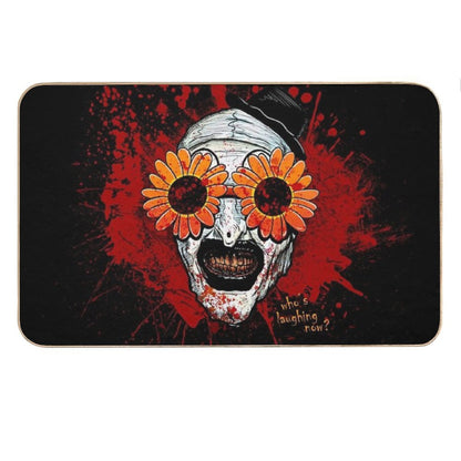 Terrifier 2 Art The Clown Sunflower Sunglasses Horror Movie Bath Mat