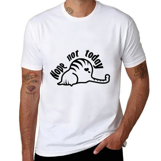 Nope Funny Cat Sarcastic Novelty Graphic Top Women  Affordable Price T-Shirt