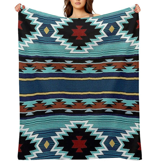 Navajo Blanket, Southwestern Art Design, Native American Blanket, Native American Art, Indian Art, Indian Blanket, Woven Blanket Throw Blanket