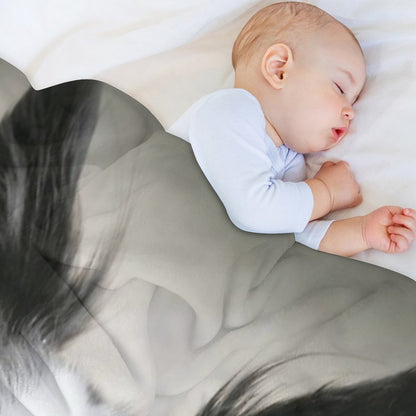 Working Border Collie Throw Blanket