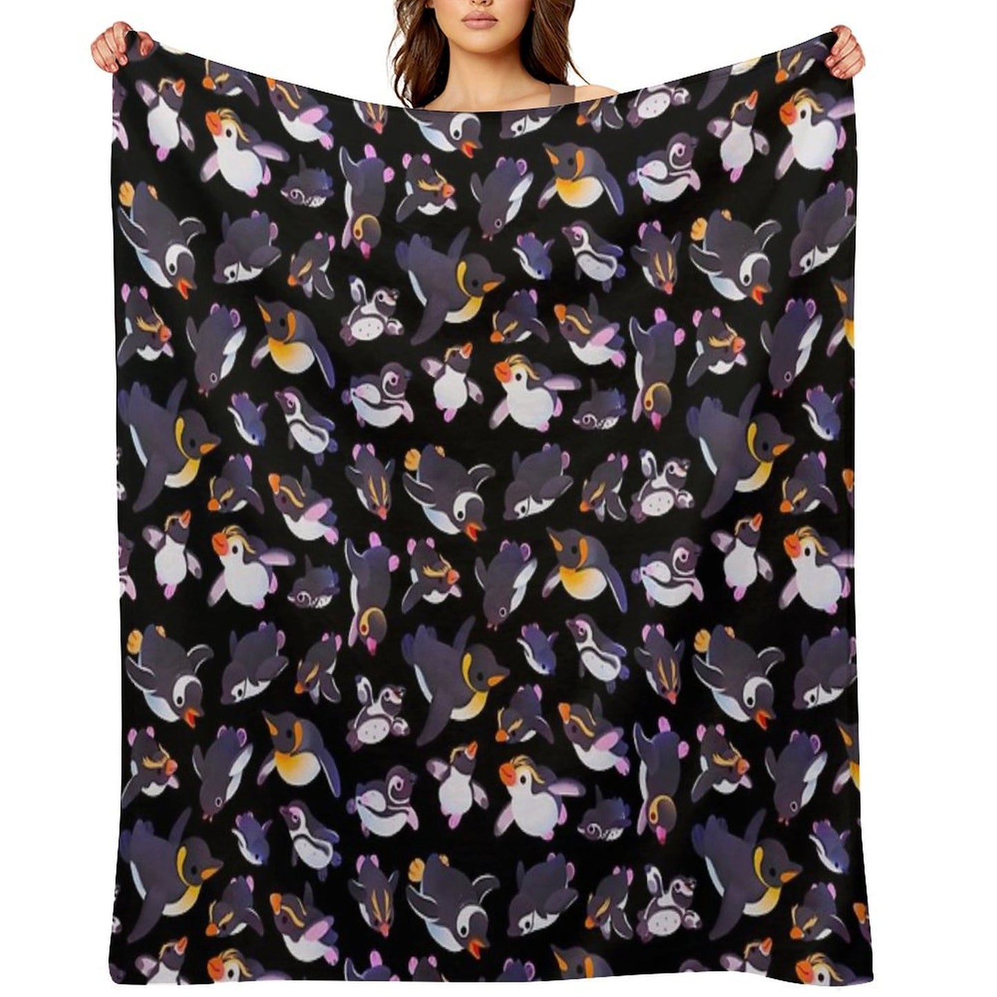 Penguin Day - Namedark Throw Blanket
