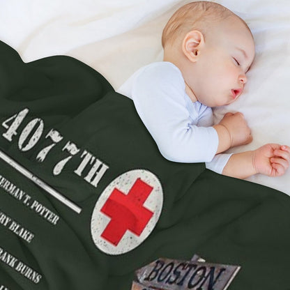 Mash TV Show Signpost Throw Blanket