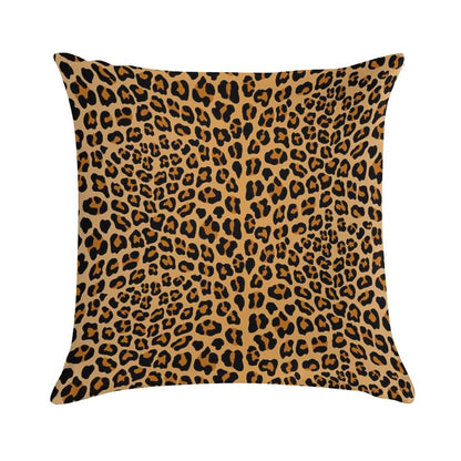 Trendy Leopard Print Aesthetic – Wild Animal Pattern Design Soft Multiple Sizes Throw Pillow