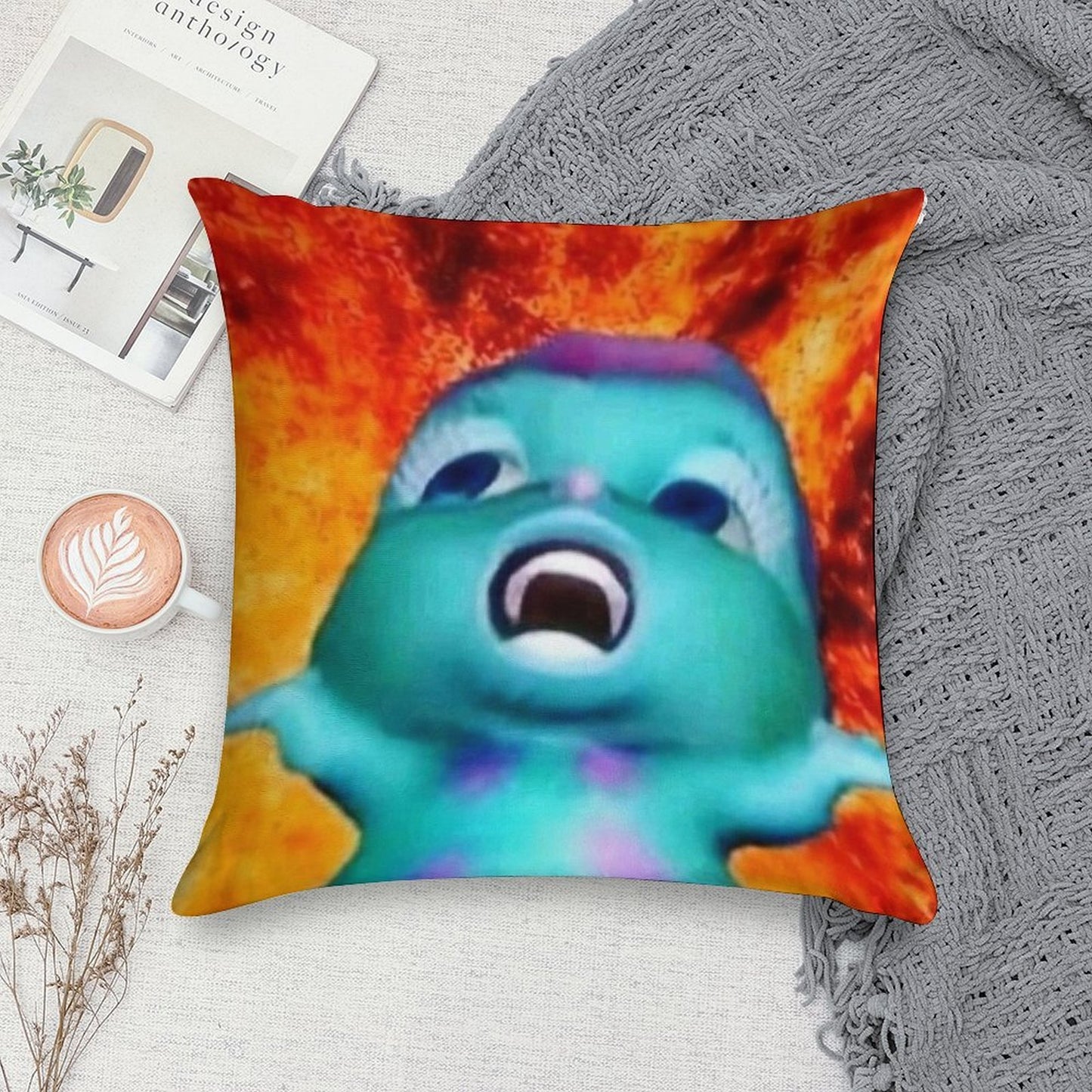 Bibble Meme Soft Durable Construction Throw Pillow