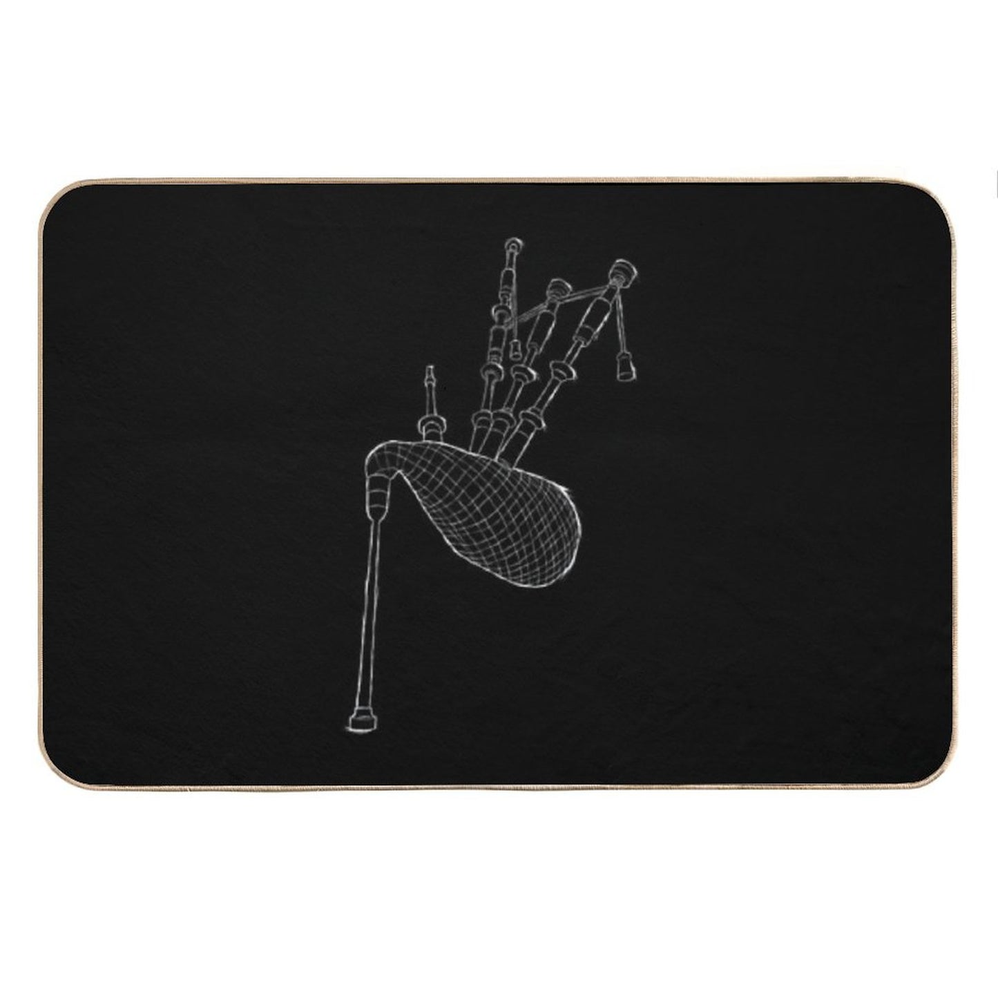 Bagpipes Scotland Musician Woodwind Gifts Bath Mat