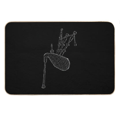 Bagpipes Scotland Musician Woodwind Gifts Bath Mat