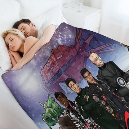 Red Dwarf Throw Blanket