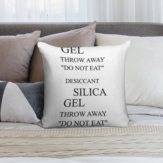 Do Not Eat - Silica Gel Soft Skin-Friendly Throw Pillow