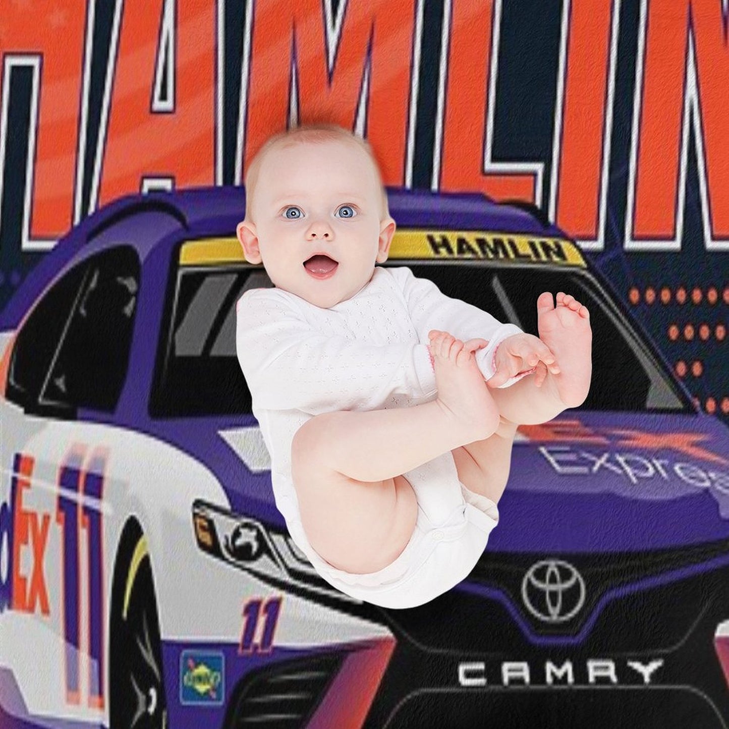 Denny Hamlin 2022 Nascar Playoffs Throw Blanket
