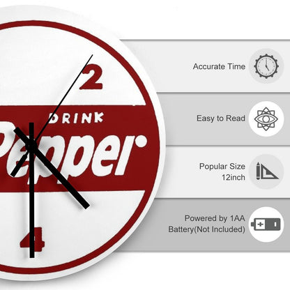 Drink Dr P Wall Clock