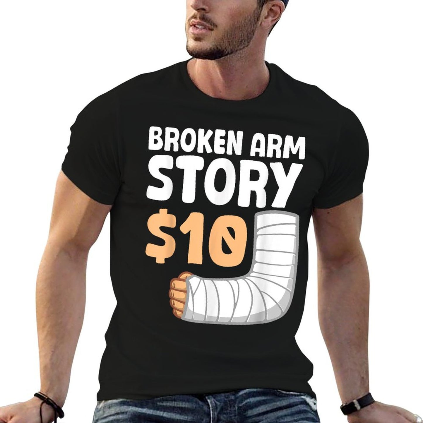 Cool Broken Arm Design For Men Women Kids Elbow Broken Arm T-Shirt