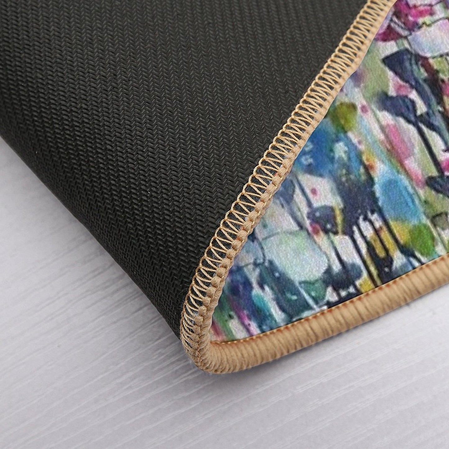 Colorful Side Road  High-Traffic Bath Mat