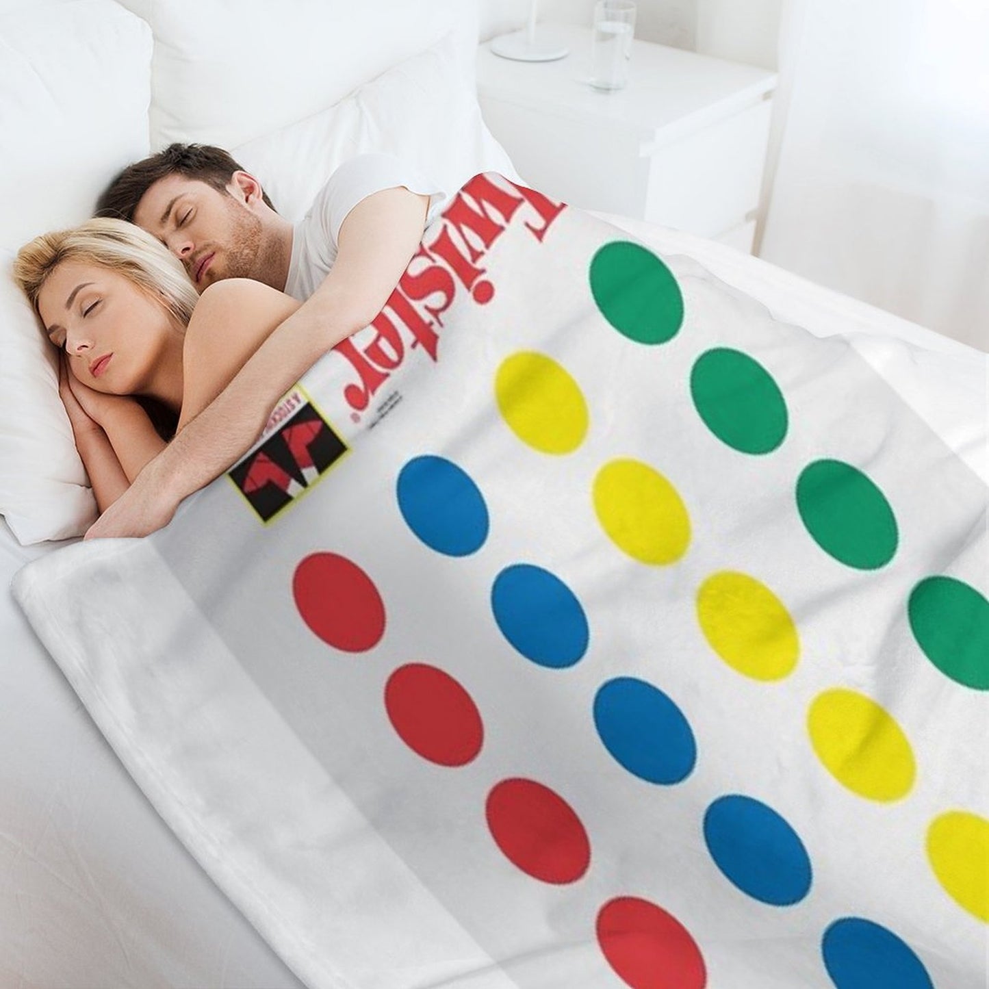 The Twister Game Blanket Throw Blanket